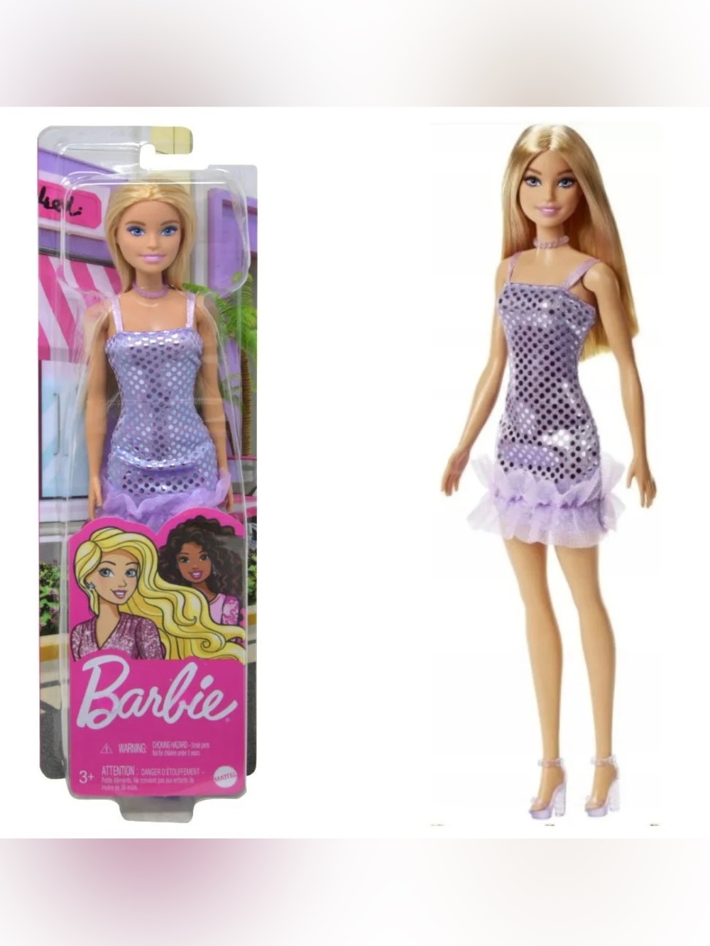 Mattel Barbie Pink and Black Glam Convertible Car 2016 & NIB Blonde Barbie Doll - Picture 7 of 9